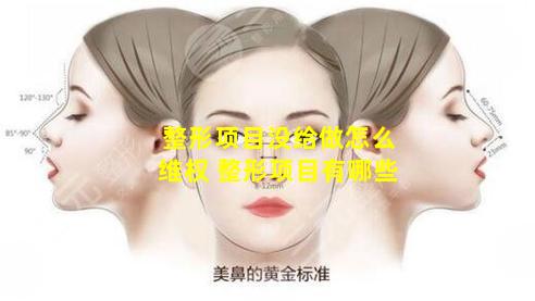 整形项目没给做怎么维权 整形项目有哪些